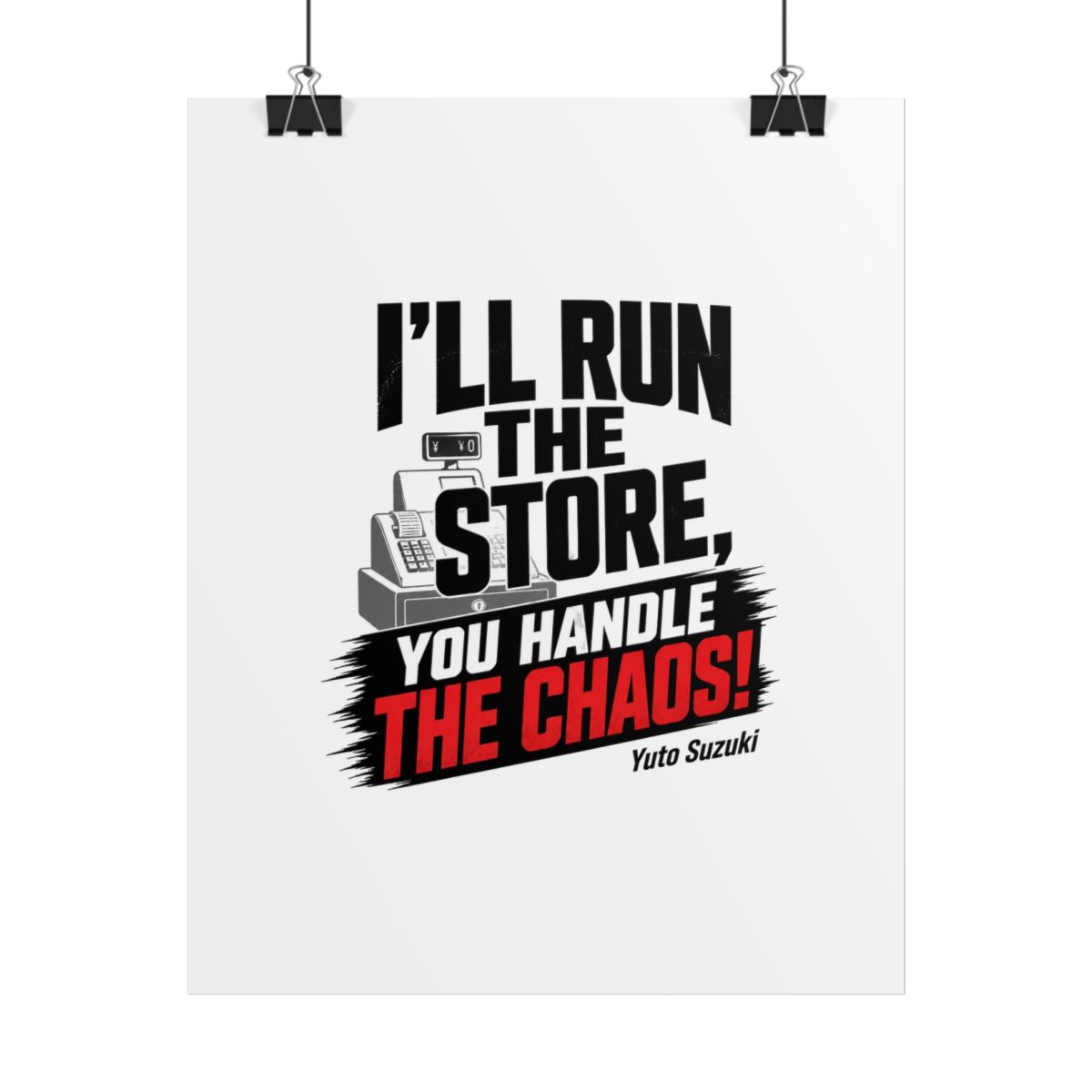 Sakamoto Days "ll run the store, you handle the chaos!" Poster