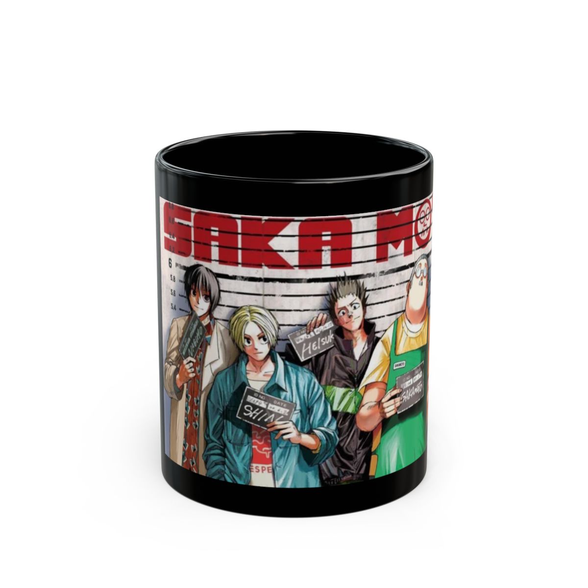 Sakamoto Days Mug Shot Black Mug - alternate angle 1, merchandise