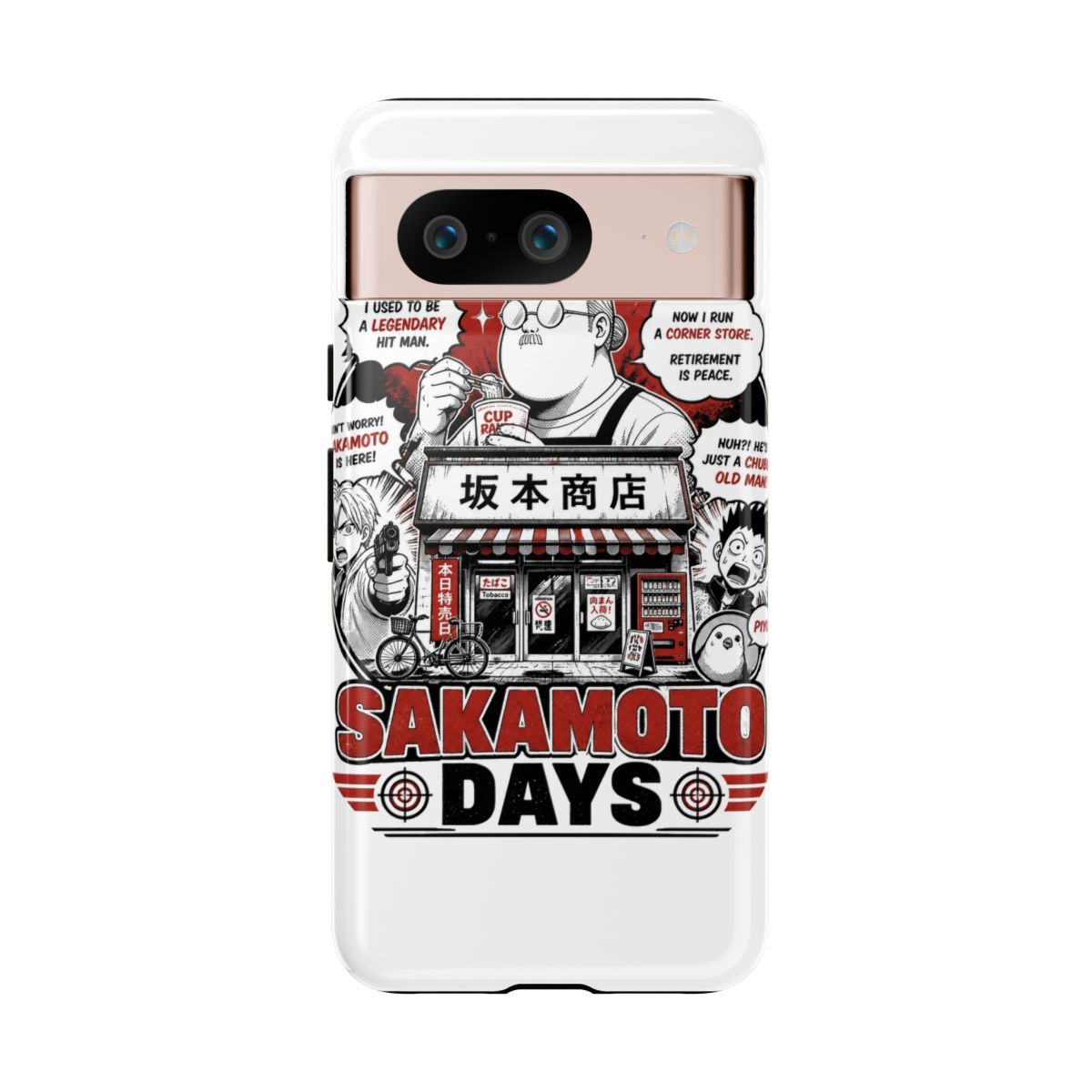 Sakamoto Days "Sakamoto Days" Phone Case - alternate angle 2, merchandise