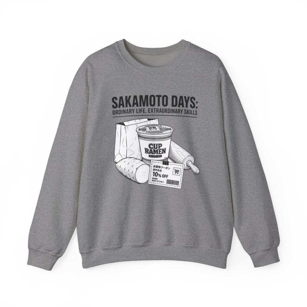 Sakamoto Days "Sakamoto Days: Ordinary Life, Extraordinary Skills" Crewneck