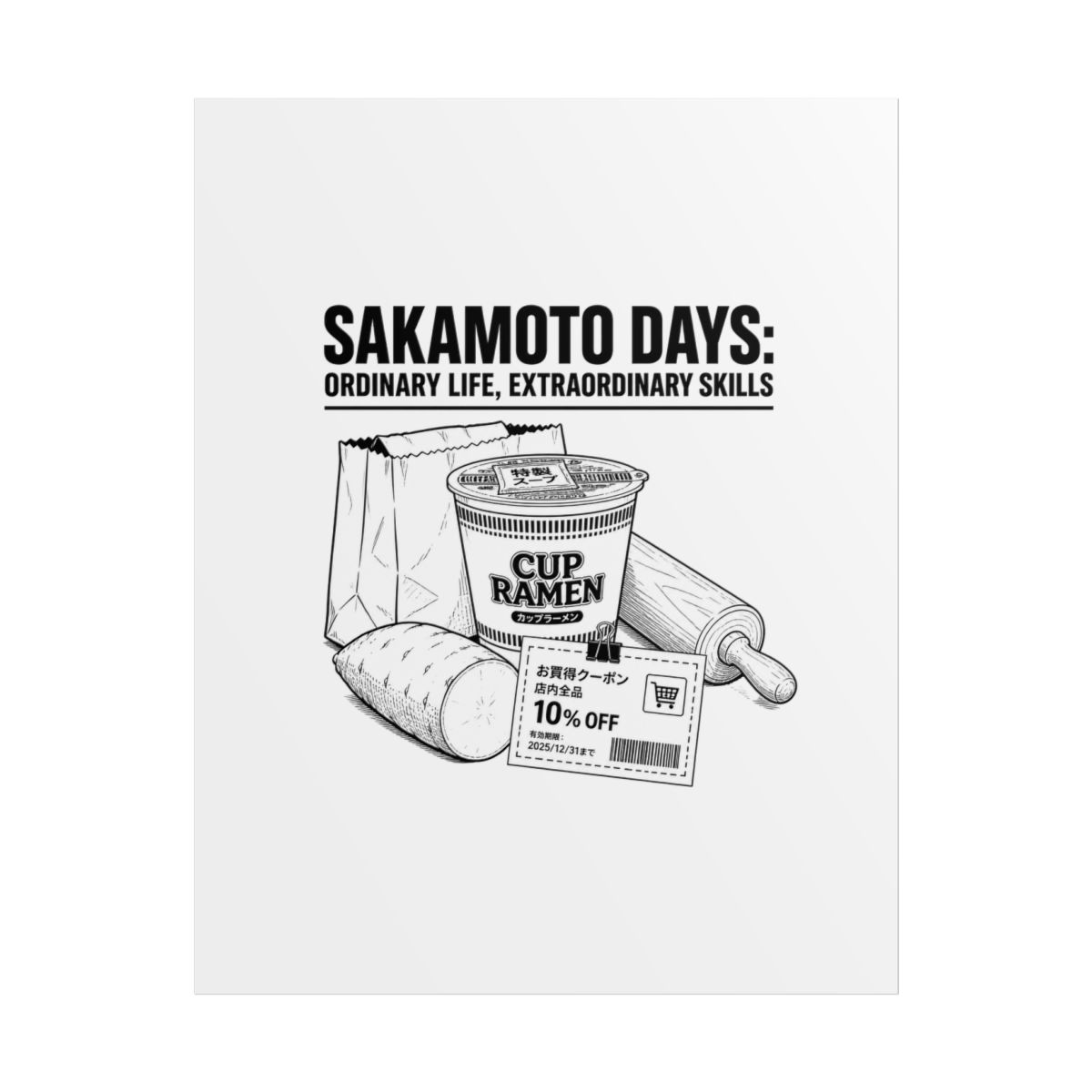 Sakamoto Days "Sakamoto Days: Ordinary Life, Extraordinary Skills" Poster - alternate angle 1, merchandise
