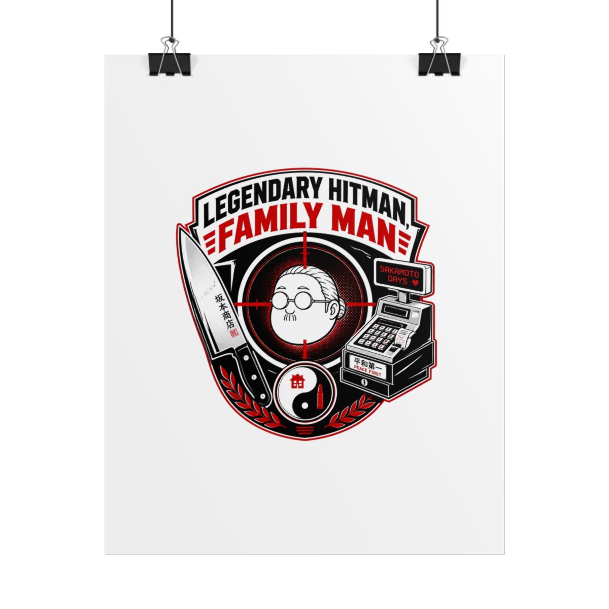 Sakamoto Days "Legendary Hitman, Family Man" Poster