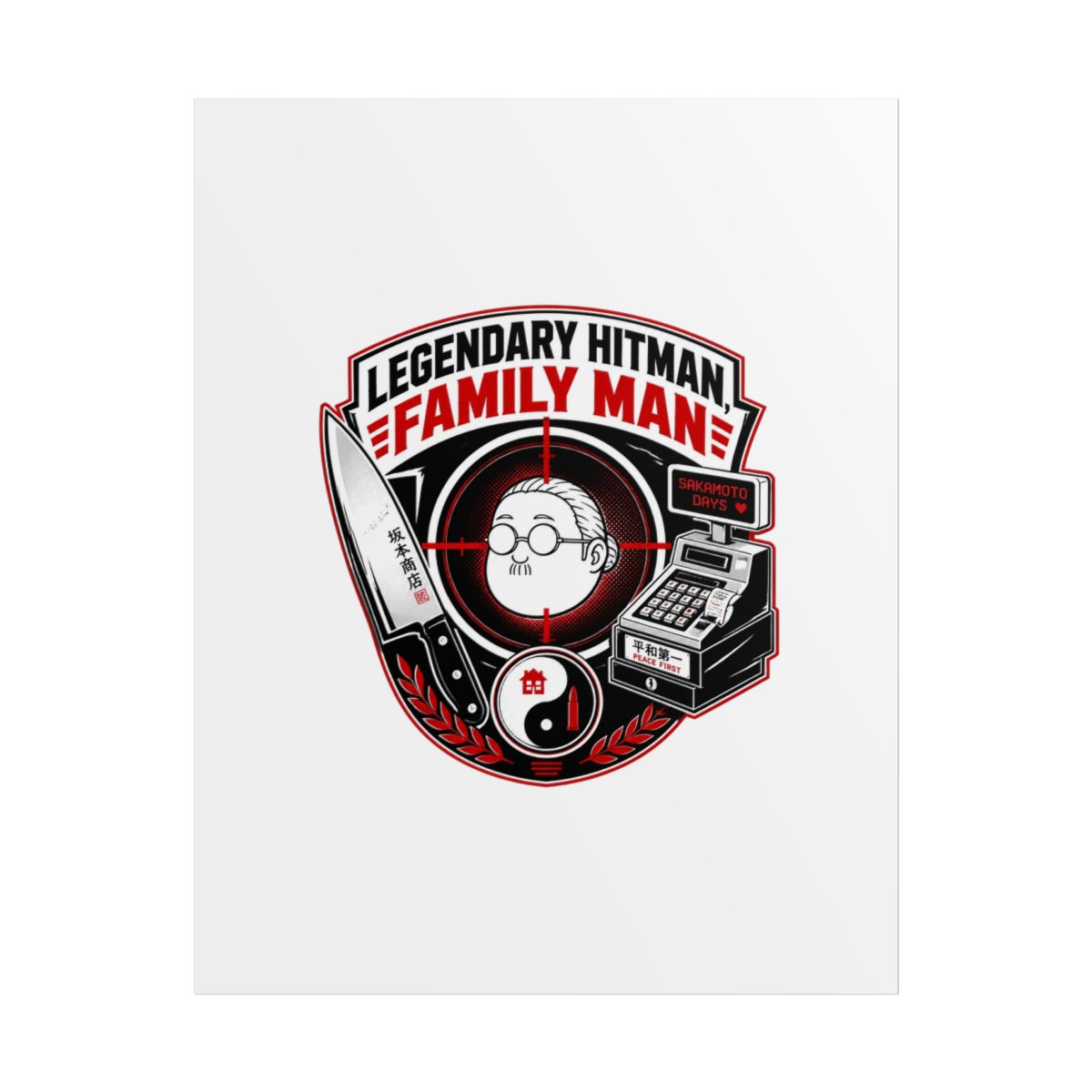 Sakamoto Days "Legendary Hitman, Family Man" Poster - alternate angle 1, merchandise